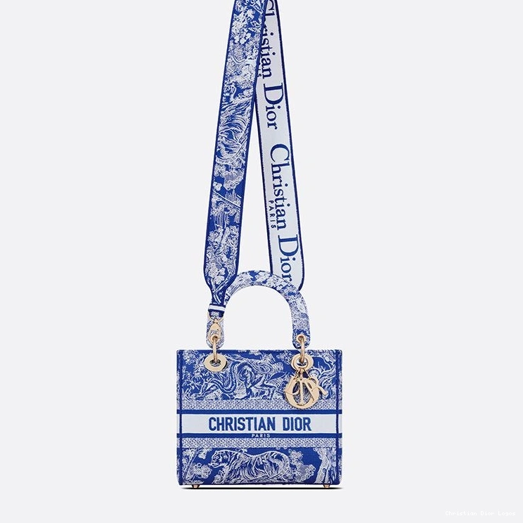 Cheap Bag Canvas Motif Jouy D-lite Lady Medium de Toile Blue Bright 0718 Luxury